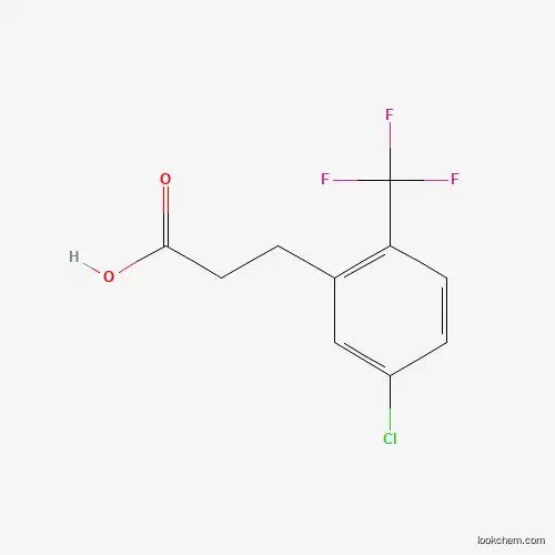 Molecular Structure of 916420-80-9 (3-[5-Chloro-2-(trifluoromethyl)phenyl]propionic acid)