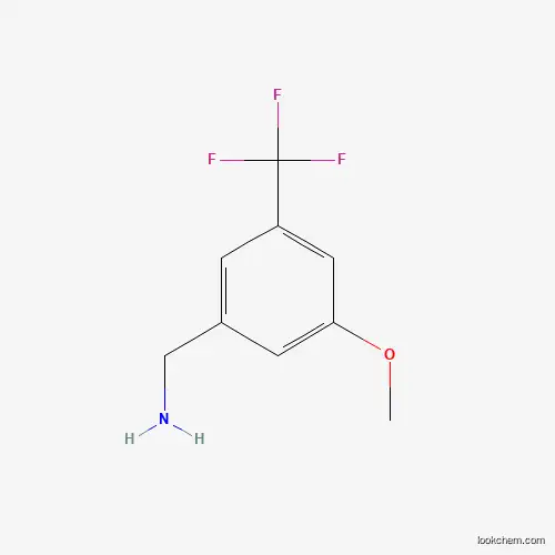 Molecular Structure of 916420-96-7 (3-Methoxy-5-(trifluoromethyl)benzylamine)