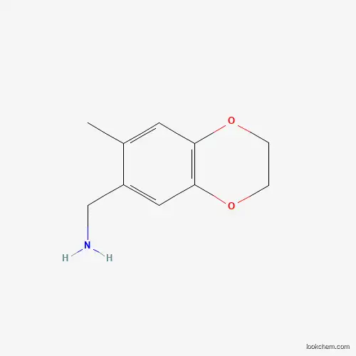 Molecular Structure of 919016-95-8 ((7-Methyl-2,3-dihydro-1,4-benzodioxin-6-yl)methylamine)