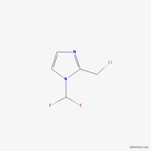 Molecular Structure of 923209-39-6 (2-(chloromethyl)-1-(difluoromethyl)-1H-imidazole)