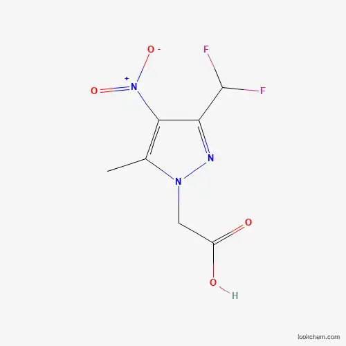Molecular Structure of 925607-46-1 ([3-(difluoromethyl)-5-methyl-4-nitro-1H-pyrazol-1-yl]acetic acid)