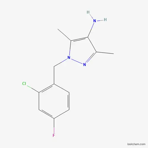 1-(2-CHLORO-4-FLUORO-BENZYL)-3,5-DIMETHYL-1H-PYRAZOL-4-YLAMINE