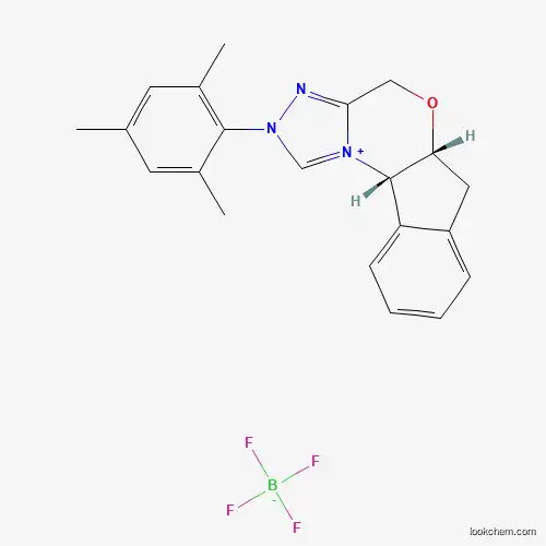 (5aR,10bS)-5a,10b-Dihydro-2-(2,4,6-trimethylphenyl)-4H,6H-indeno[2,1-b][1,2,4]triazolo[4,3-d][1,4]oxazinium Tetrafluoroborate