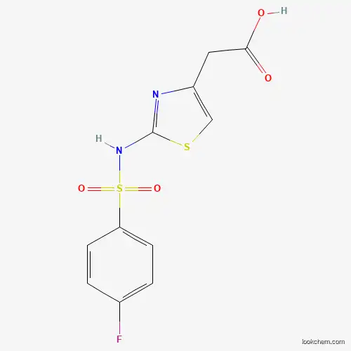 (2-{[(4-Fluorophenyl)sulfonyl]amino}-1,3-thiazol-4-yl)acetic acid