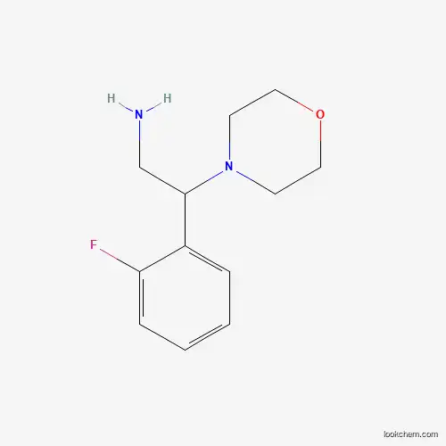 Molecular Structure of 927975-34-6 (2-(2-Fluoro-phenyl)-2-morpholin-4-YL-ethylamine)