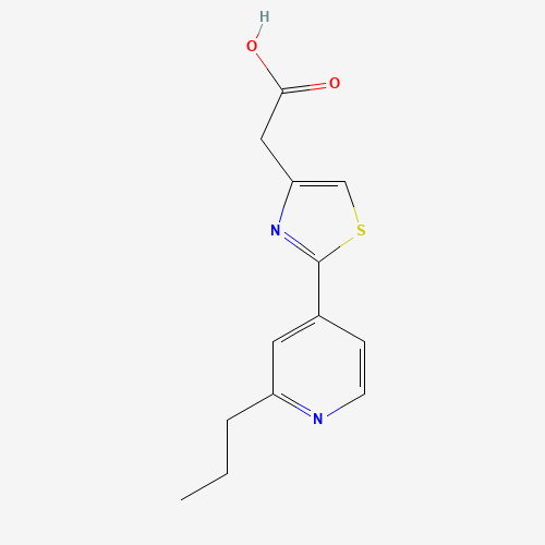 [2-(2-Propylpyridin-4-yl)-1,3-thiazol-4-yl]-acetic acid