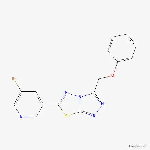 6-(5-Bromopyridin-3-yl)-3-(phenoxymethyl)[1,2,4]triazolo[3,4-b][1,3,4]thiadiazole