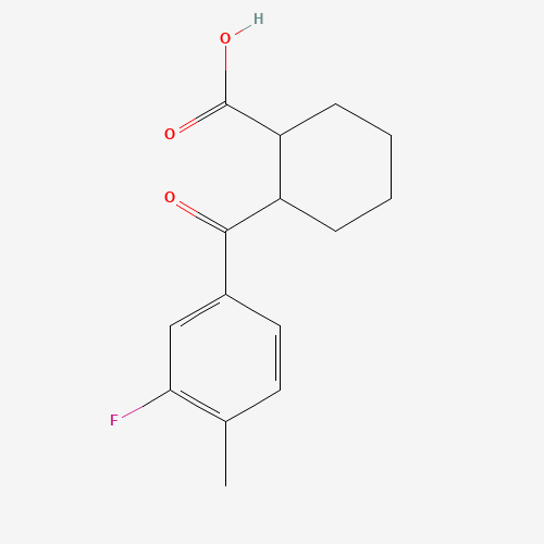 CIS-2-(3-FLUORO-4-METHYLBENZOYL)CYCLOHEXANE-1-CARBOXYLIC ACID
