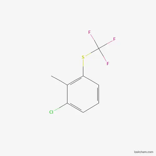 Molecular Structure of 933674-77-2 (1-Chloro-2-methyl-3-trifluoromethylsulfanyl-benzene)