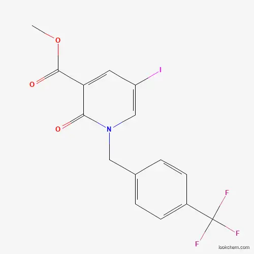 Methyl 5-iodo-2-oxo-1-[4-(trifluoromethyl)benzyl]-1,2-dihydro-3-pyridinecarboxylate