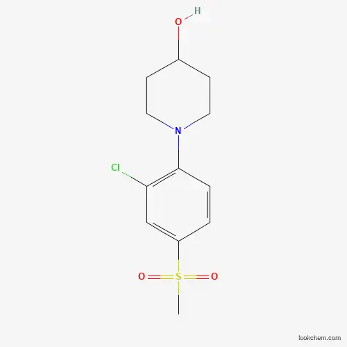 Molecular Structure of 942474-26-2 (1-[2-Chloro-4-(methylsulfonyl)phenyl]-4-hydroxypiperidine)