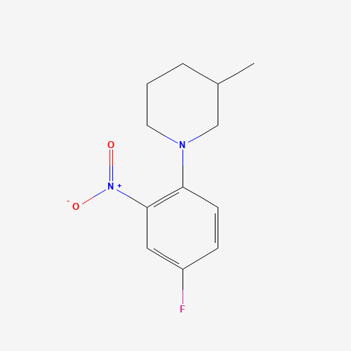 1-(4-FLUORO-2-NITROPHENYL)-3-METHYLPIPERIDINE