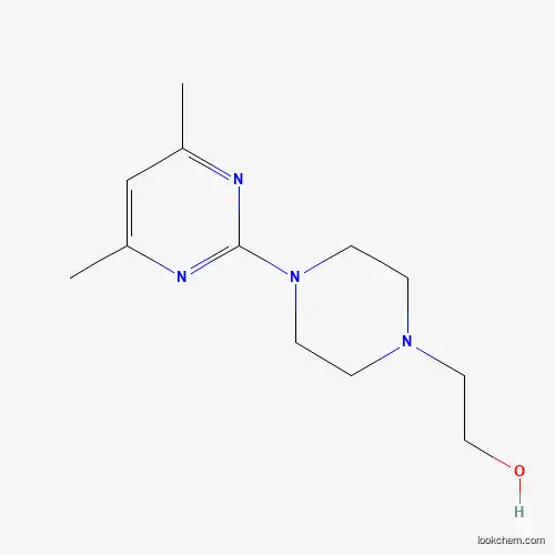 Molecular Structure of 942474-37-5 (1-(2-Hydroxyethyl)-4-(4,6-dimethyl-pyrimidin-2-yl)piperazine)