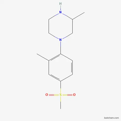 Molecular Structure of 942474-40-0 (1-[2-Methyl-4-(methylsulphonyl)phenyl]-3-methylpiperazine)