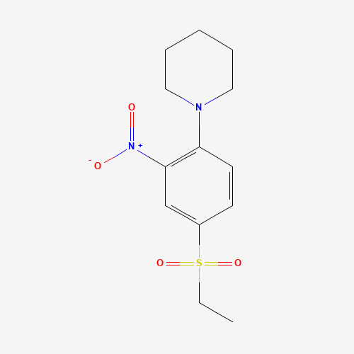 1-[4-(ETHYLSULFONYL)-2-NITROPHENYL]PIPERIDINE