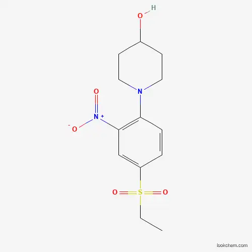 Molecular Structure of 942474-78-4 (1-[4-(Ethylsulfonyl)-2-nitrophenyl]piperidin-4-ol)