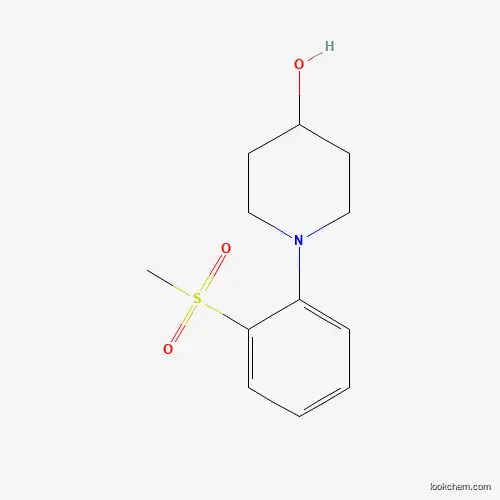 Molecular Structure of 942474-84-2 (1-[2-(Methylsulfonyl)phenyl]piperidin-4-ol)