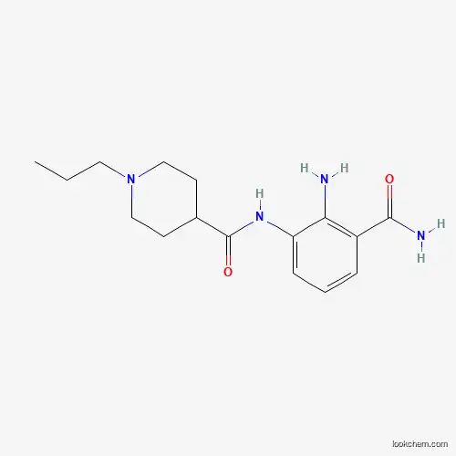 Molecular Structure of 943585-87-3 (N-(2-Amino-3-carbamoylphenyl)-1-propylpiperidine-4-carboxamide)