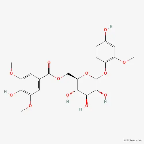 4-Hydroxy-2-Methoxyphenol 1-O-(6-O-syringoyl)glucoside