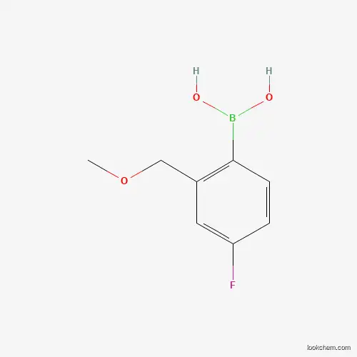 Molecular Structure of 946607-86-9 (4-Fluoro-2-(methoxymethyl)phenylboronic acid)