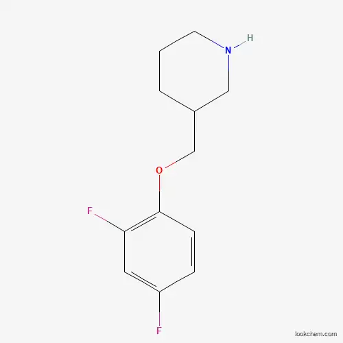 Molecular Structure of 946725-02-6 (3-[(2,4-Difluorophenoxy)methyl]piperidine)
