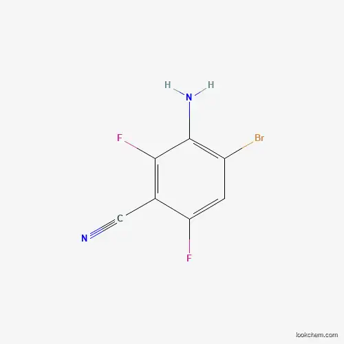 Molecular Structure of 946817-63-6 (3-Amino-4-bromo-2,6-difluorobenzonitrile)