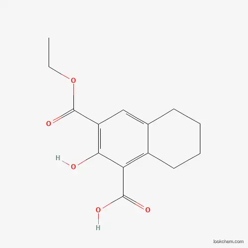 Molecular Structure of 948006-26-6 (3-(Ethoxycarbonyl)-2-hydroxy-5,6,7,8-tetrahydronaphthalene-1-carboxylic acid)