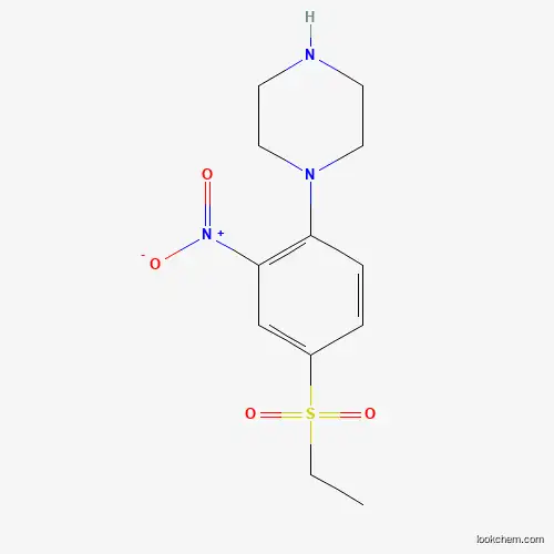 Molecular Structure of 951624-85-4 (1-[4-(Ethylsulfonyl)-2-nitrophenyl]piperazine)