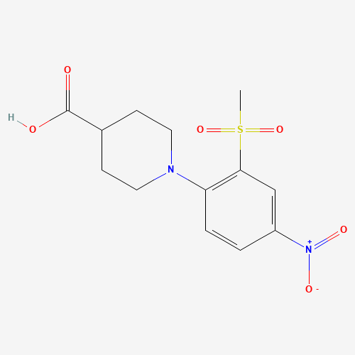1-[2-(METHYLSULFONYL)-4-NITROPHENYL]PIPERIDINE-4-CARBOXYLIC ACID