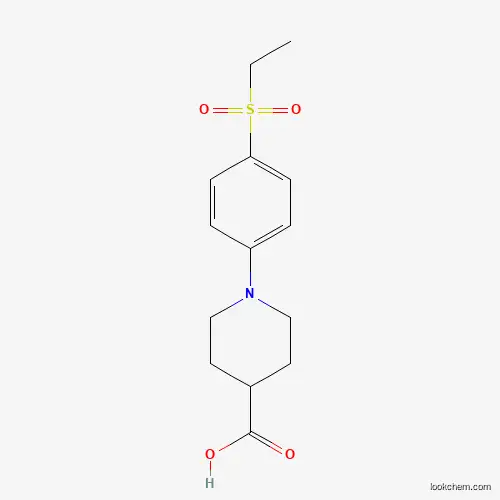Molecular Structure of 951624-97-8 (1-[4-(Ethylsulfonyl)phenyl]piperidine-4-carboxylic acid)