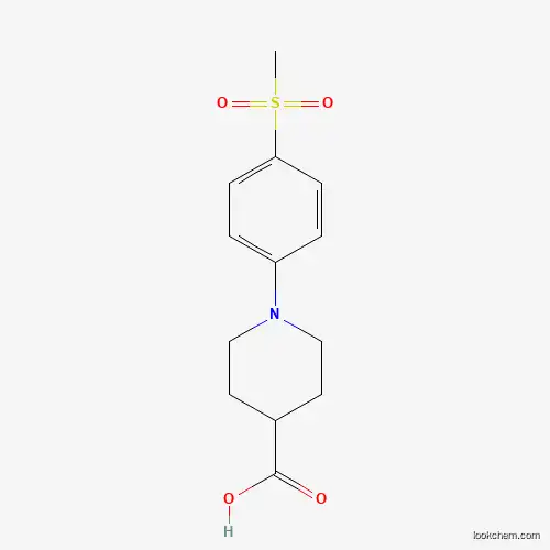 Molecular Structure of 951624-99-0 (1-[4-(Methylsulfonyl)phenyl]piperidine-4-carboxylic acid)