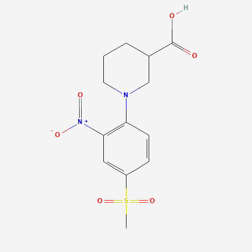 1-[4-(METHYLSULFONYL)-2-NITROPHENYL]PIPERIDINE-3-CARBOXYLIC ACID