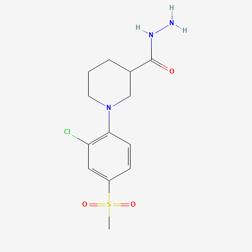 1-[(2-CHLORO-4-METHYLSULFONYL)PHENYL]PIPERIDINE-3-CARBOHYDRAZIDE