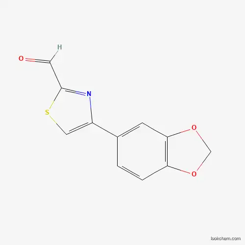 Molecular Structure of 952958-62-2 (4-(1,3-Benzodioxol-5-yl)-1,3-thiazole-2-carbaldehyde)