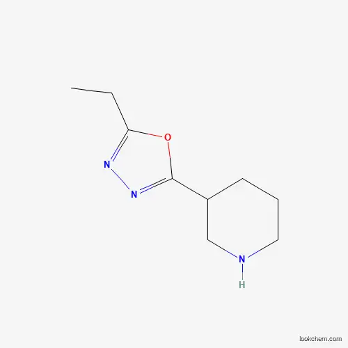 Molecular Structure of 954228-64-9 (3-(5-Ethyl-1,3,4-oxadiazol-2-yl)piperidine)