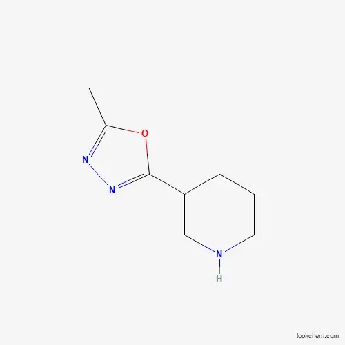 Molecular Structure of 954228-68-3 (3-(5-Methyl-1,3,4-oxadiazol-2-yl)piperidine)