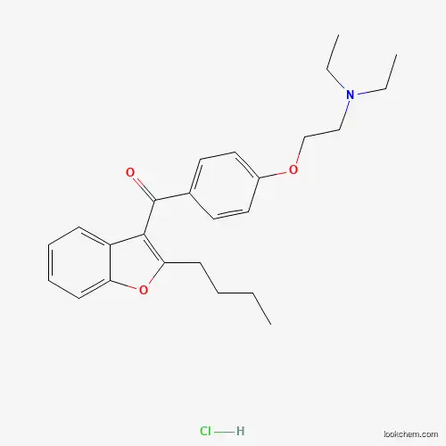 Molecular Structure of 95820-13-6 (Dideiodo Amiodarone Hydrochloride)
