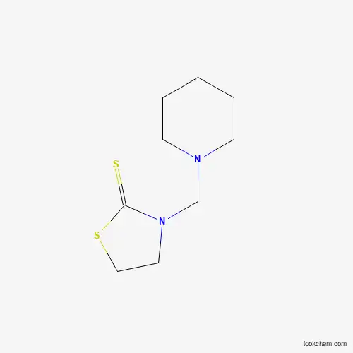 Molecular Structure of 97054-47-2 (3-(Piperidinomethyl)thiazolidine-2-thione)