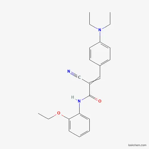 Molecular Structure of 465514-12-9 (2-Cyano-3-[4-(diethylamino)phenyl]-N-(2-ethoxyphenyl)-2-propenamide)