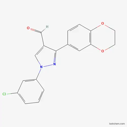 1-(3-CHLOROPHENYL)-3-(2,3-DIHYDROBENZO[B][1,4]DIOXIN-6-YL)-1H-PYRAZOLE-4-CARBALDEHYDE