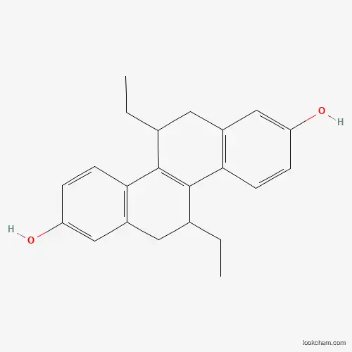 Molecular Structure of 861230-48-0 (5,11-Diethyl-5,6,11,12-tetrahydrochrysene-2,8-diol)