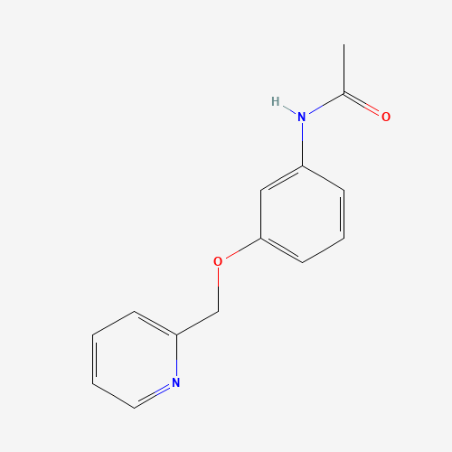 Molecular Structure of 105326-55-4 (N-[3-(2-Pyridinylmethoxy)phenyl]acetamide)