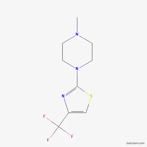 Molecular Structure of 107507-54-0 (4-Methyl-1-(4-trifluoromethyl-2-thiazolyl)-piperazine)
