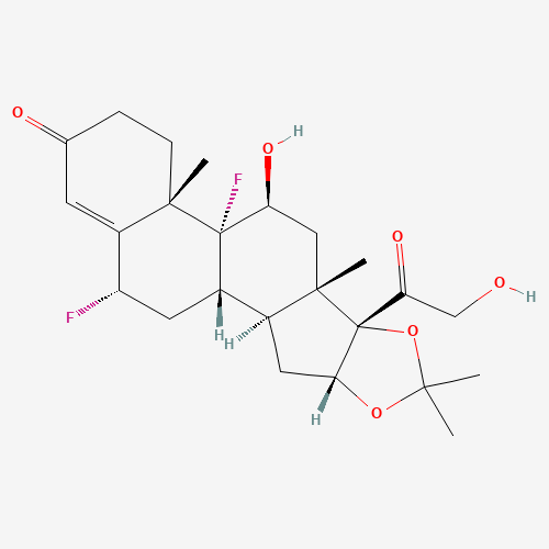 Pregn-4-ene-3,20-dione, 6,9-difluoro-11,21-dihydroxy-16,17-[(1-methylethylidene)bis(oxy)]-, (6伪,11尾,16伪)- (9CI)