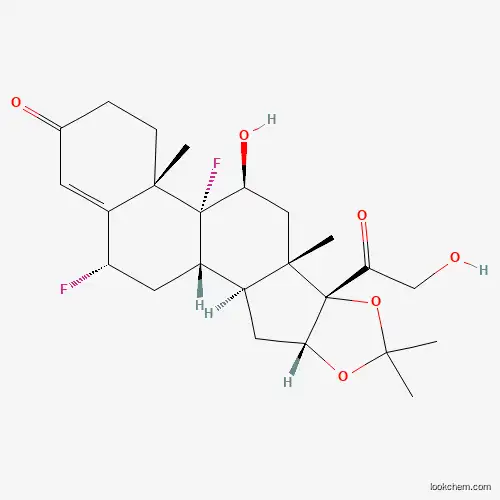 Molecular Structure of 1178-54-7 (Dihydrofluocinolone acetonide)