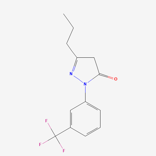 Molecular Structure of 118048-87-6 (2,4-Dihydro-5-propyl-2-[3-(trifluoromethyl)phenyl]-3H-pyrazol-3-one)