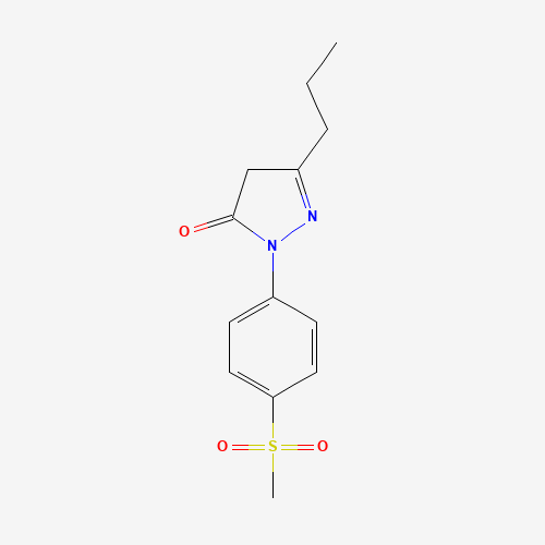 Molecular Structure of 118049-05-1 (2,4-Dihydro-2-[4-(methylsulfonyl)phenyl]-5-propyl-3H-pyrazol-3-one)