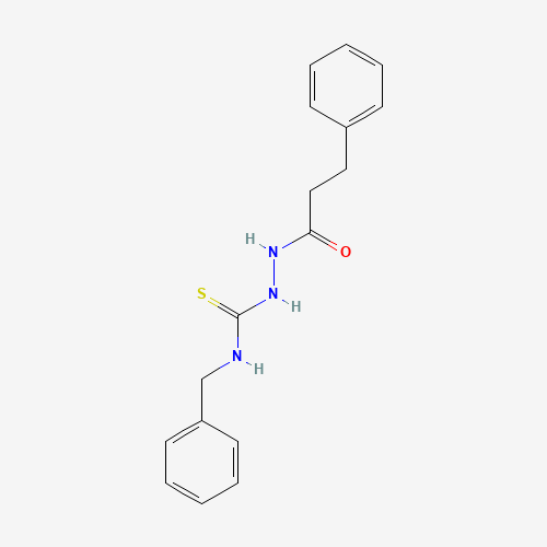 Molecular Structure of 124953-96-4 (N-Benzyl-2-(3-phenylpropanoyl)hydrazinecarbothioamide)