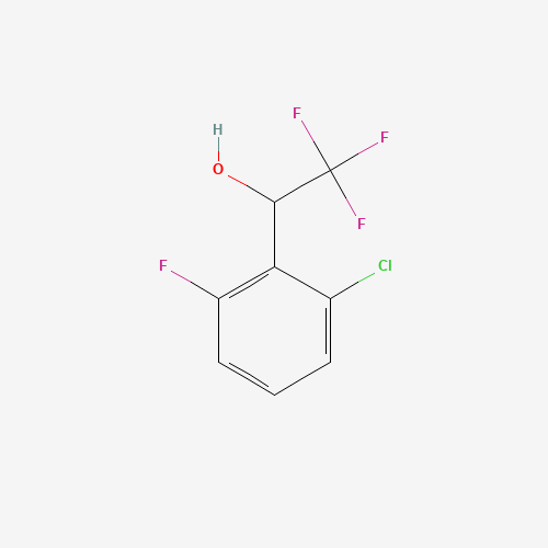 Molecular Structure of 1249544-27-1 (1-(2-Chloro-6-fluorophenyl)-2,2,2-trifluoroethan-1-ol)