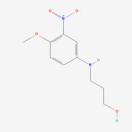Molecular Structure of 125418-74-8 (N-(3-hydroxypropyl)-4-methoxy-3-nitroaniline)